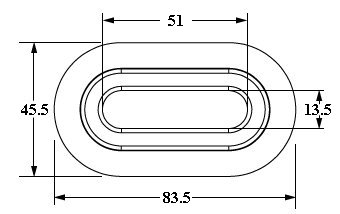 Thin Oval Eyelet Dimensions
